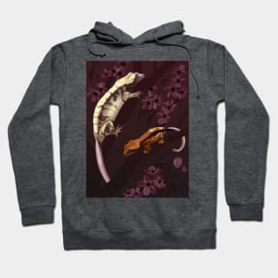 Crested Gecko Cherry Blossoms Hoodie